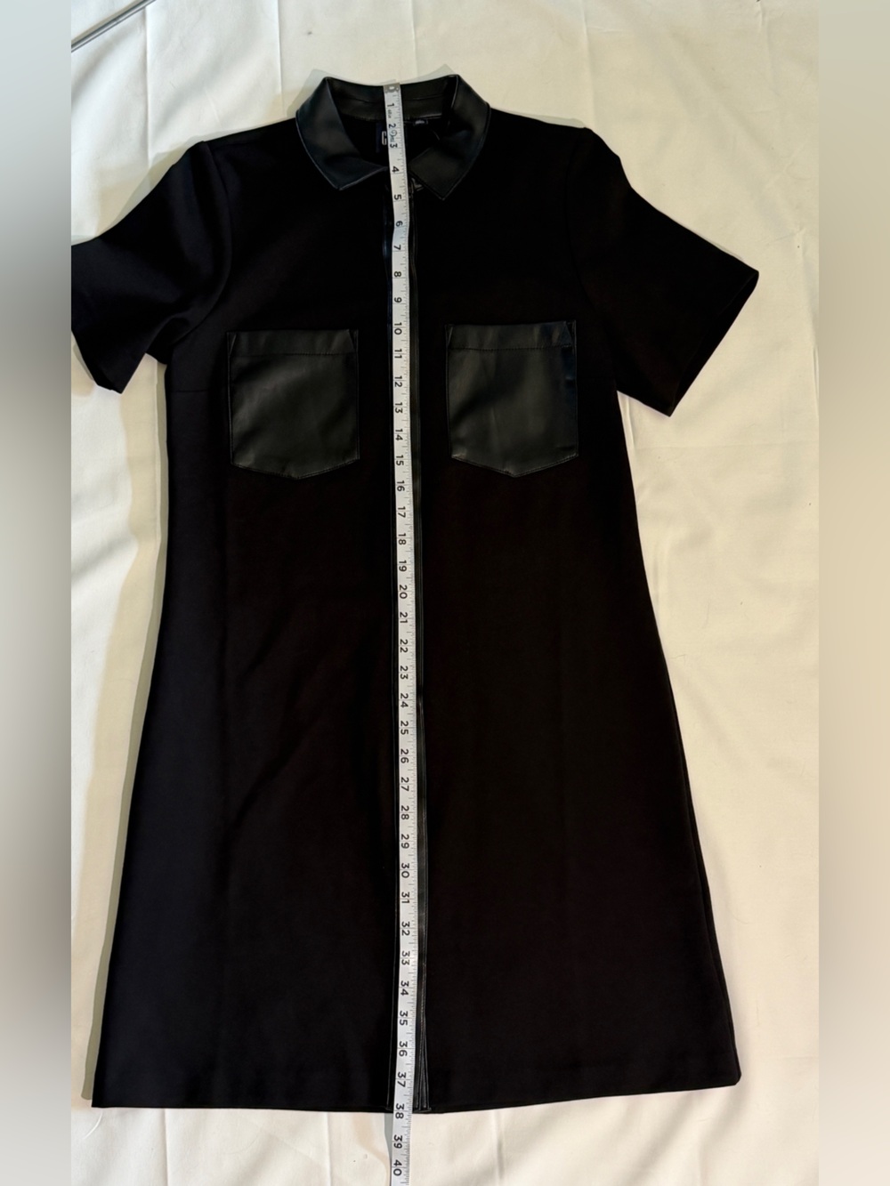 GAP Vegan Leather Mini Shirtdress - Picture 4 of 6